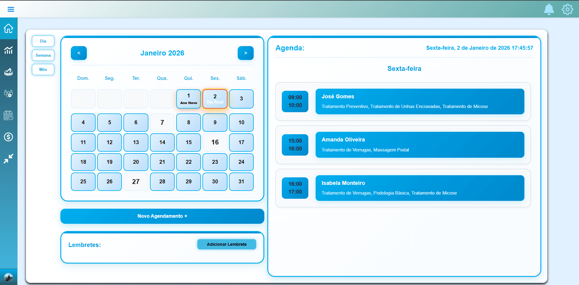 Screenshot do projeto FlowTime - Interface de sistema de automação desenvolvido pela StreamDev